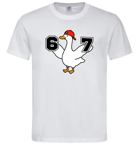 Мужская футболка Гусак 6-7 Белый фото