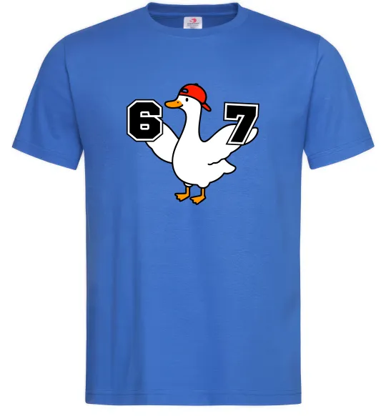 Мужская футболка Гусак 6-7 Ярко-синий фото