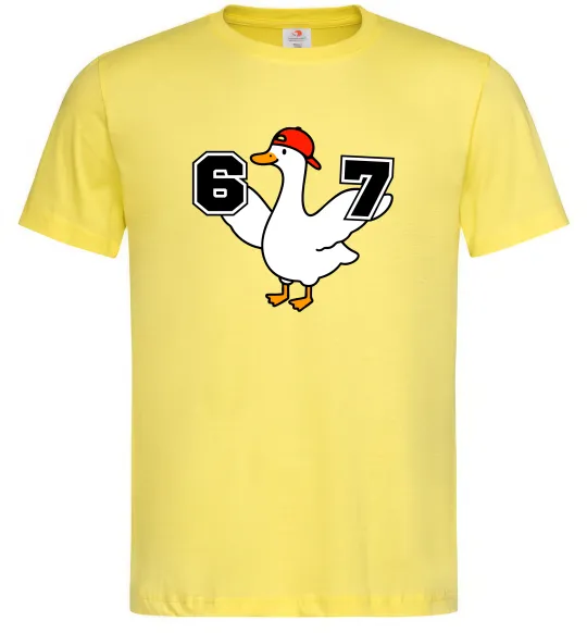 Мужская футболка Гусак 6-7 Лимонный фото