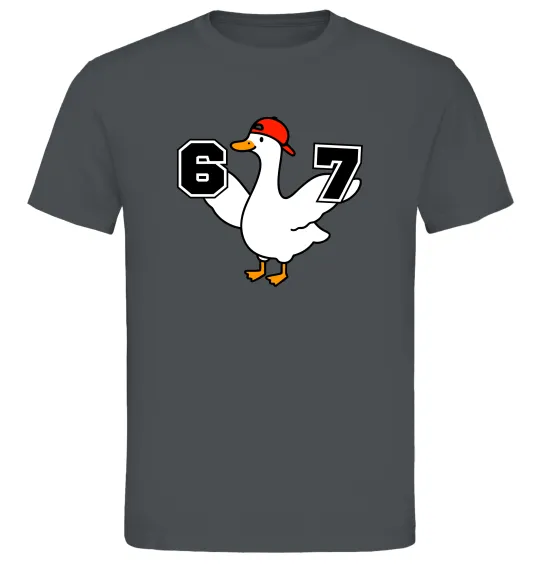 Мужская футболка Гусак 6-7 Графит фото