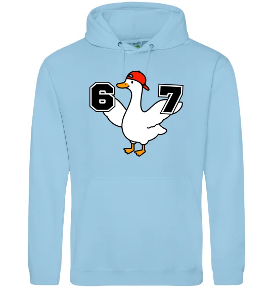 Мужская толстовка (худи) Гусак 6-7 Голубой фото