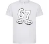 Детская футболка 67 руки Белый фото