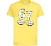 Детская футболка 67 руки Лимонный фото