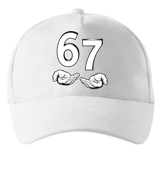 Кепка 67 руки Белый фото