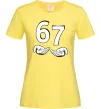 Женская футболка 67 руки Лимонный фото