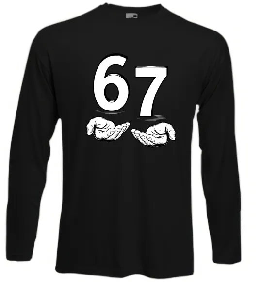 Лонгслів 67 руки Чорний фото