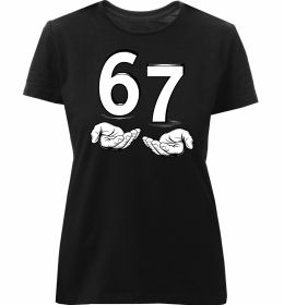 Женская премиум футболка 67 руки Женская премиум футболка 67 руки