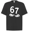 Футболка Оверсайз 67 руки Черный Футболка Оверсайз 67 руки Черный фото