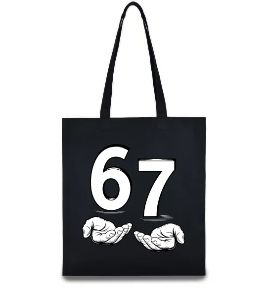 Эко-сумка 67 руки Черный фото