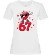 Жіноча футболка Серце шість-сім Білий Жіноча футболка Серце шість-сім Білий фото