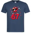 Чоловіча футболка Серце шість-сім Темно-синій Чоловіча футболка Серце шість-сім Темно-синій фото