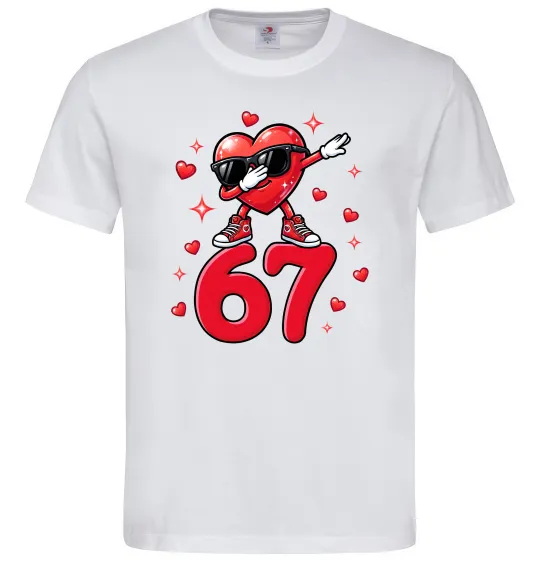 Чоловіча футболка Серце шість-сім Білий фото