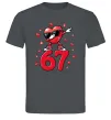 Чоловіча футболка Серце шість-сім Графіт Чоловіча футболка Серце шість-сім Графіт фото