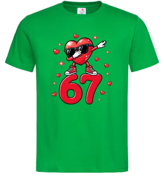 Чоловіча футболка Серце шість-сім Зелений фото