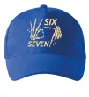 Кепка Six seven skeleton Яскраво-синій Кепка Six seven skeleton Яскраво-синій фото