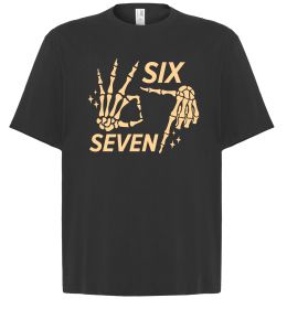 Футболка Оверсайз Six seven skeleton