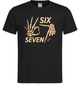 Чоловіча футболка Six seven skeleton
