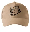 Кепка Six seven skeleton Песочный фото