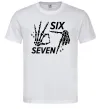 Чоловіча футболка Six seven skeleton Білий фото
