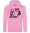 Жіноча толстовка (худі) Six seven skeleton Рожевий фото