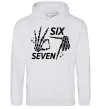 Жіноча толстовка (худі) Six seven skeleton Сірий меланж Жіноча толстовка (худі) Six seven skeleton Сірий меланж фото