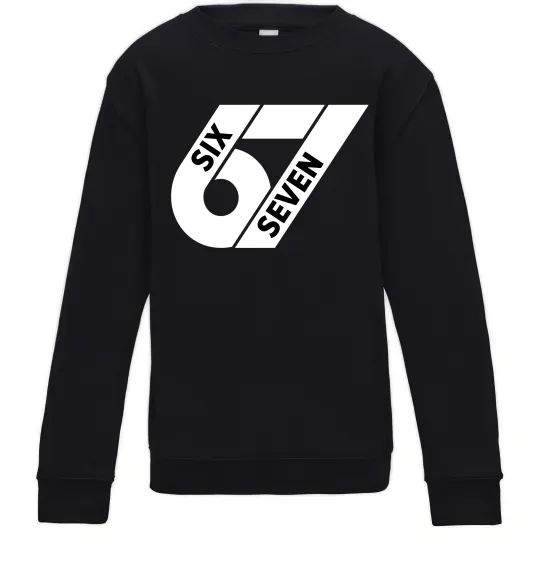 Дитячий світшот 67 six seven Чорний фото