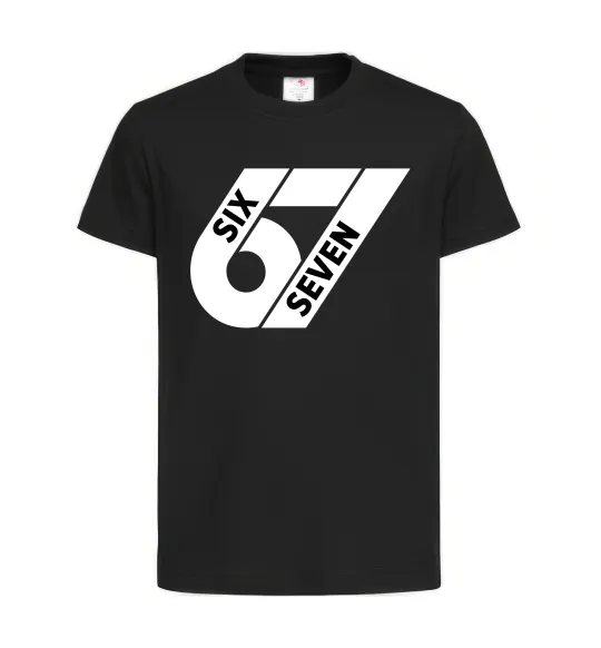 Детская футболка 67 six seven Черный фото