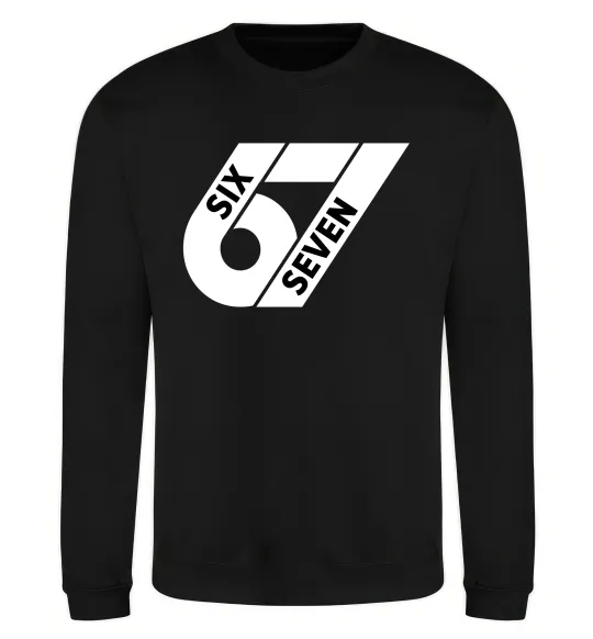Світшот 67 six seven Чорний фото
