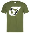 Чоловіча футболка 67 six seven Оливковий фото