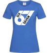Жіноча футболка 67 six seven Яскраво-синій фото