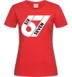 Жіноча футболка 67 six seven Червоний фото