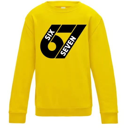 Дитячий світшот 67 six seven Сонячно жовтий фото