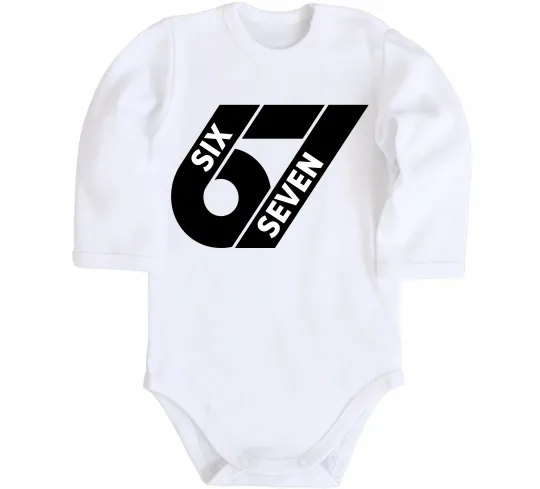 Дитячий бодік 67 six seven Білий фото