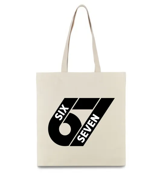 Эко-сумка 67 six seven Бежевый фото