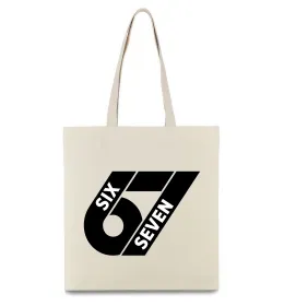 Эко-сумка 67 six seven Бежевый фото