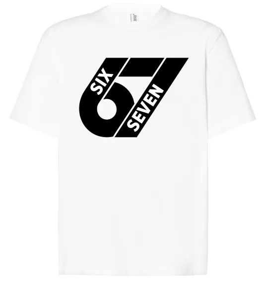 Футболка Оверсайз 67 six seven Білий фото
