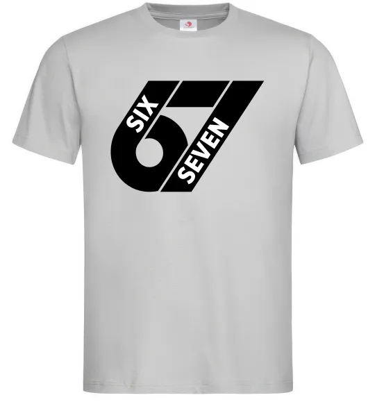 Чоловіча футболка 67 six seven Сірий фото