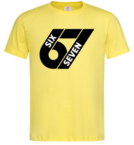 Чоловіча футболка 67 six seven Лимонний фото