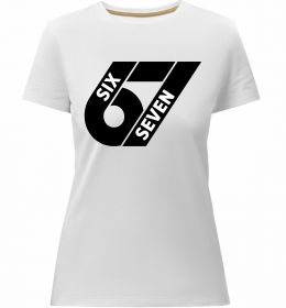 Жіноча преміум футболка 67 six seven