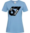 Жіноча футболка 67 six seven Блакитний фото