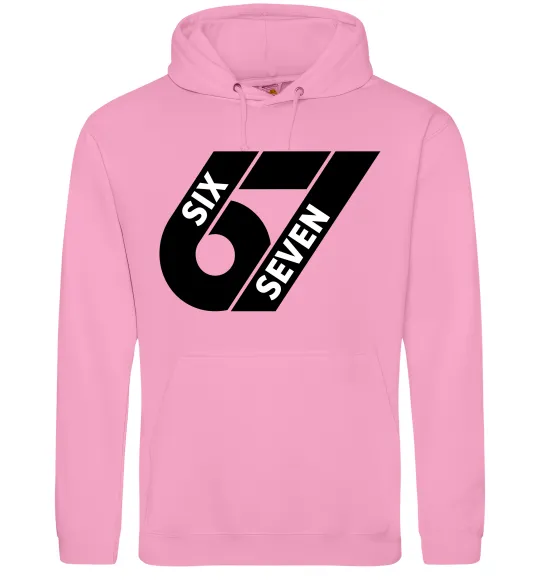 Чоловіча толстовка (худі) 67 six seven Рожевий фото