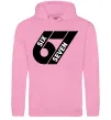 Женская толстовка (худи) 67 six seven Розовый фото