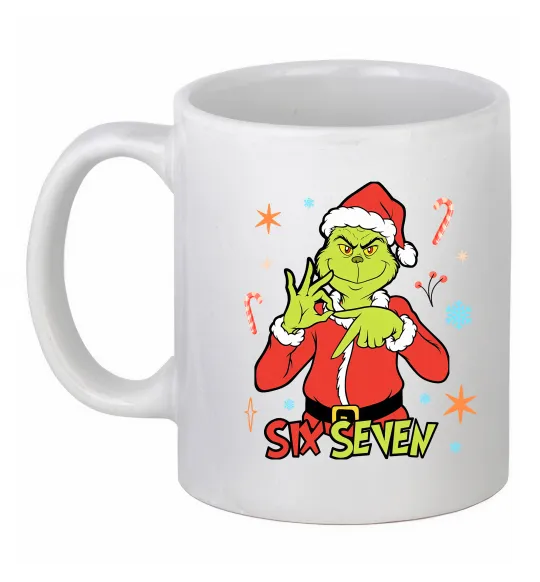 Чашка керамическая Грінч six seven Белый фото
