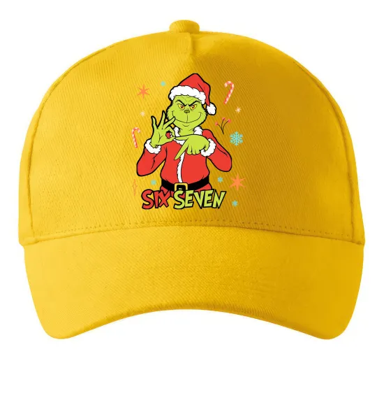 Кепка Грінч six seven Солнечно желтый фото