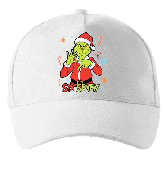 Кепка Грінч six seven Белый фото