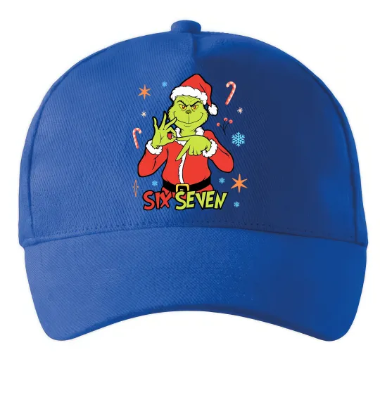 Кепка Грінч six seven Ярко-синий фото