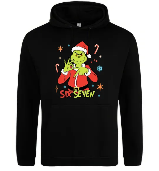Женская толстовка (худи) Грінч six seven Черный фото