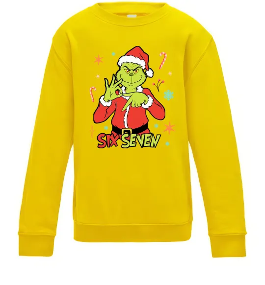 Детский Свитшот Грінч six seven Солнечно желтый фото