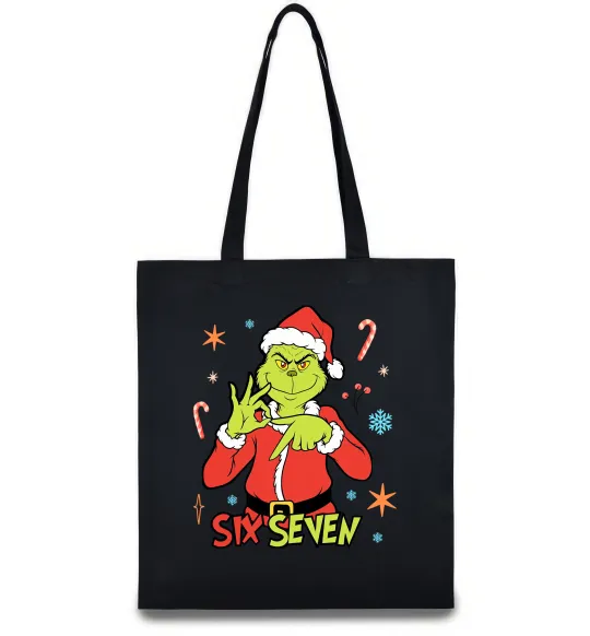 Эко-сумка Грінч six seven Черный фото