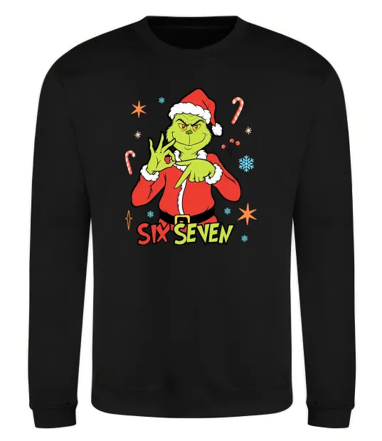 Свитшот Грінч six seven Черный фото